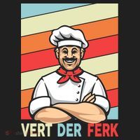 Vert Der Ferk Retro Poster Chef Hat thumb 2