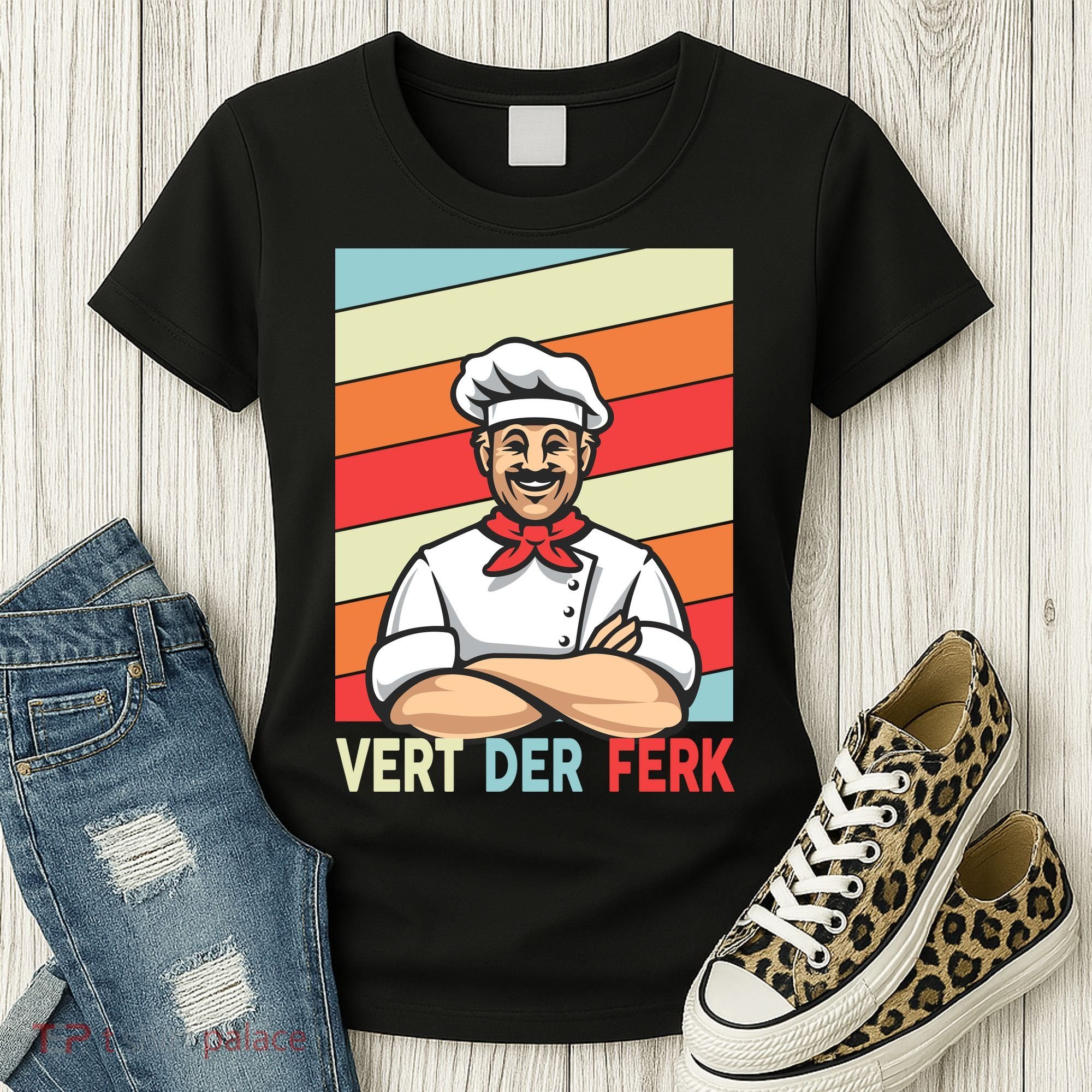 Vert Der Ferk Retro Poster Chef Women's T-Shirt