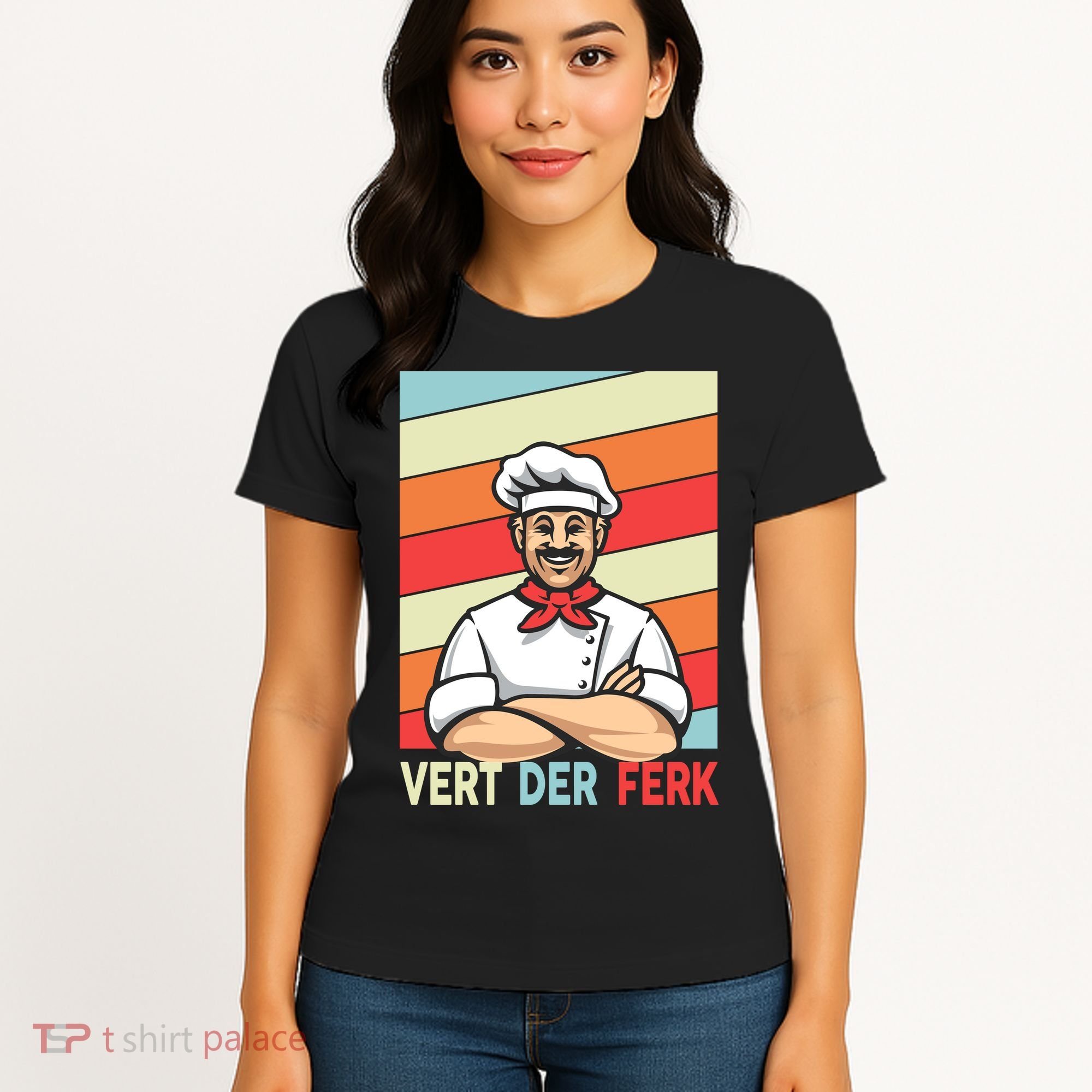 Vert Der Ferk Retro Poster Chef Women's T-Shirt