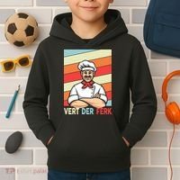 Vert Der Ferk Retro Poster Chef Kids Hoodie thumb 2