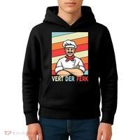 Vert Der Ferk Retro Poster Chef Kids Hoodie thumb 4