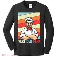 Vert Der Ferk Retro Poster Chef Kids Long Sleeve Shirt thumb 0