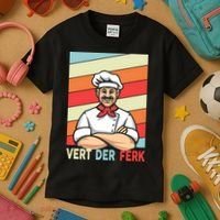 Vert Der Ferk Retro Poster Chef Kids T-Shirt thumb 3