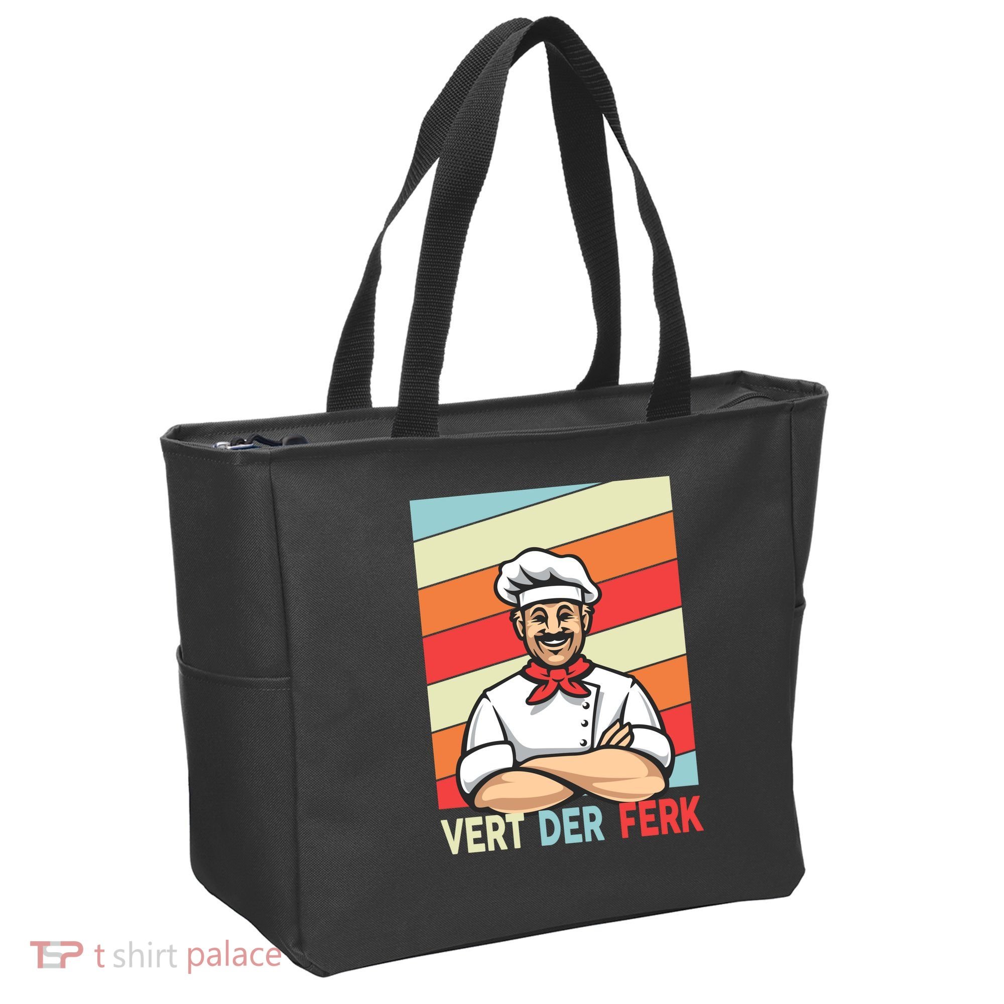 Vert Der Ferk Retro Poster Chef Tote Bag
