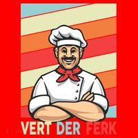 Vert Der Ferk Retro Poster Chef Santa Hat thumb 1
