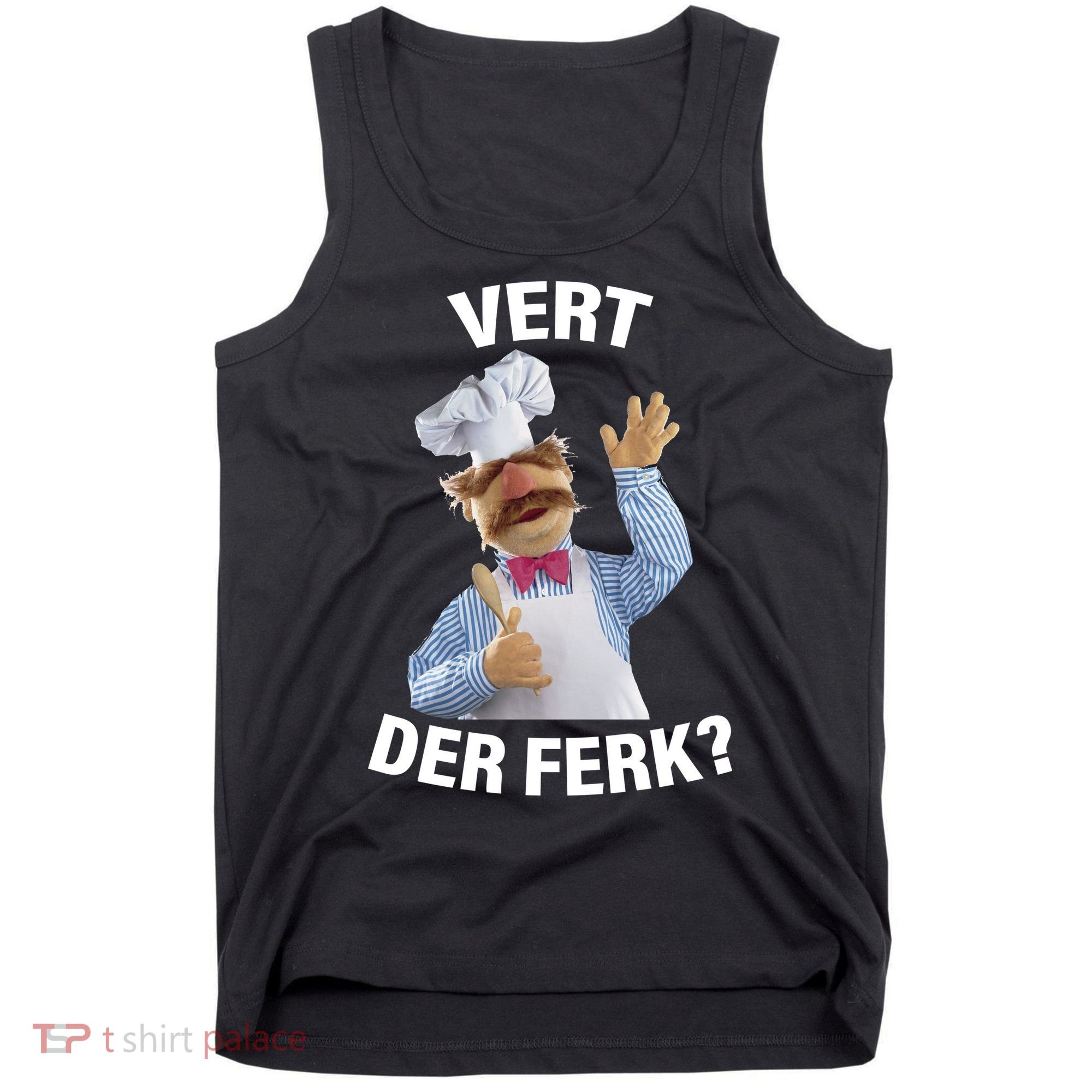 Vert Der Ferk Swedish Chef Tank Top