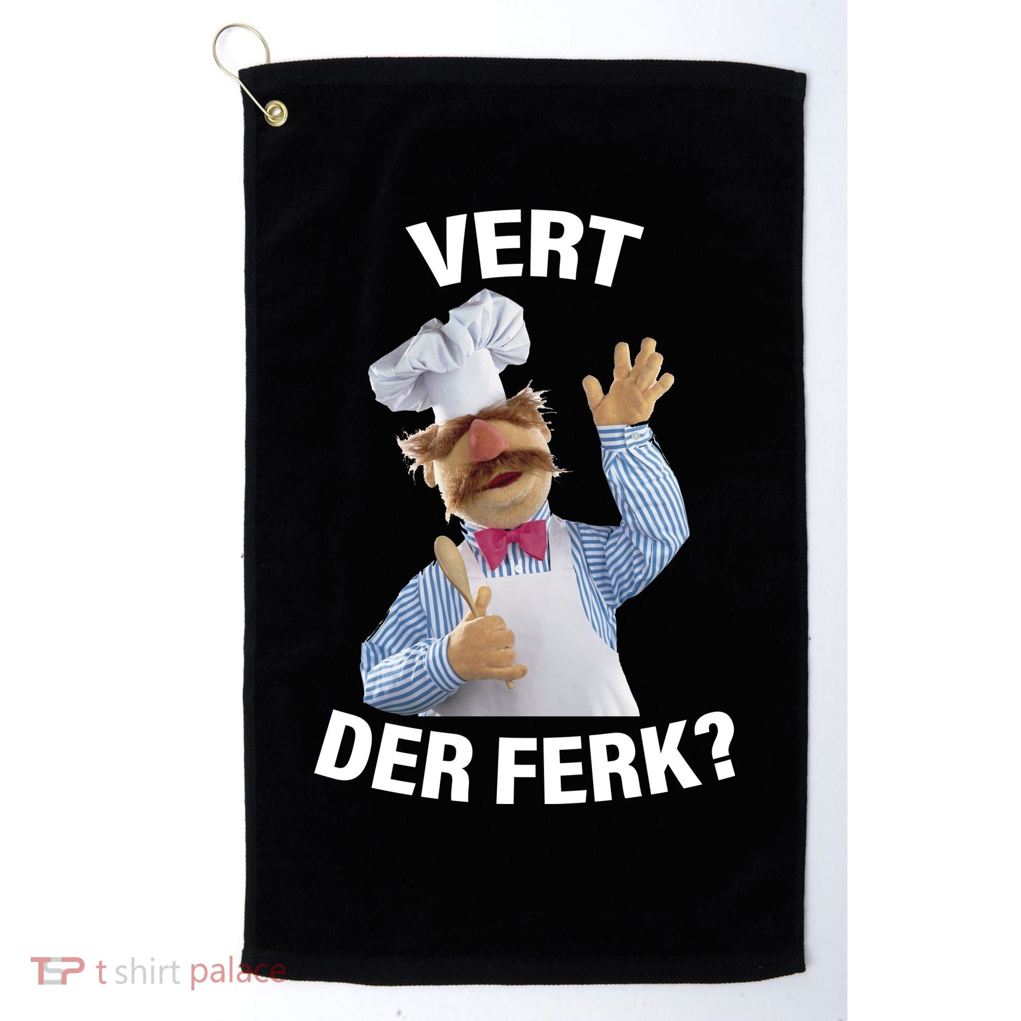 Vert Der Ferk Swedish Chef Golf Towel