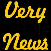 Very Fake News Black & Gold Script Coffee Mug thumb 5