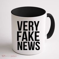 Very Fake News Funny Donald Trump Coffee Mug thumb 1
