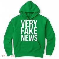 Very Fake News Funny Donald Trump Hoodie thumb 0