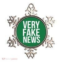 Very Fake News Funny Donald Trump Ornament thumb 0
