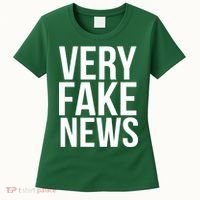Very Fake News Funny Donald Trump Women's T-Shirt thumb 0