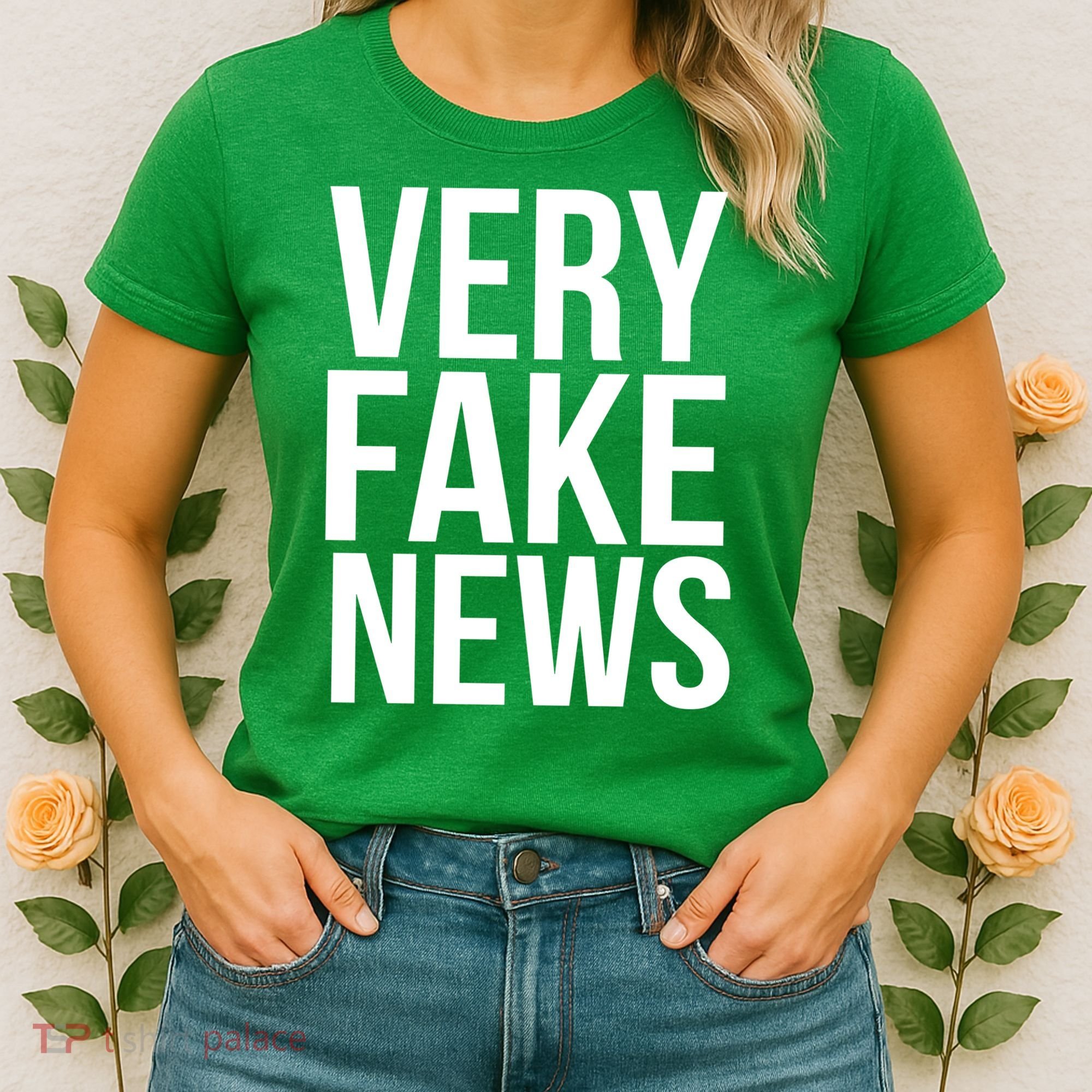 Very Fake News Funny Donald Trump Women's T-Shirt