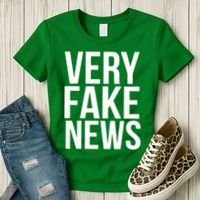 Very Fake News Funny Donald Trump Women's T-Shirt thumb 3
