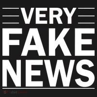 Very Fake News Funny Political Ornament thumb 1