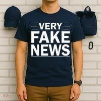 Very Fake News Funny Political T-Shirt thumb 6
