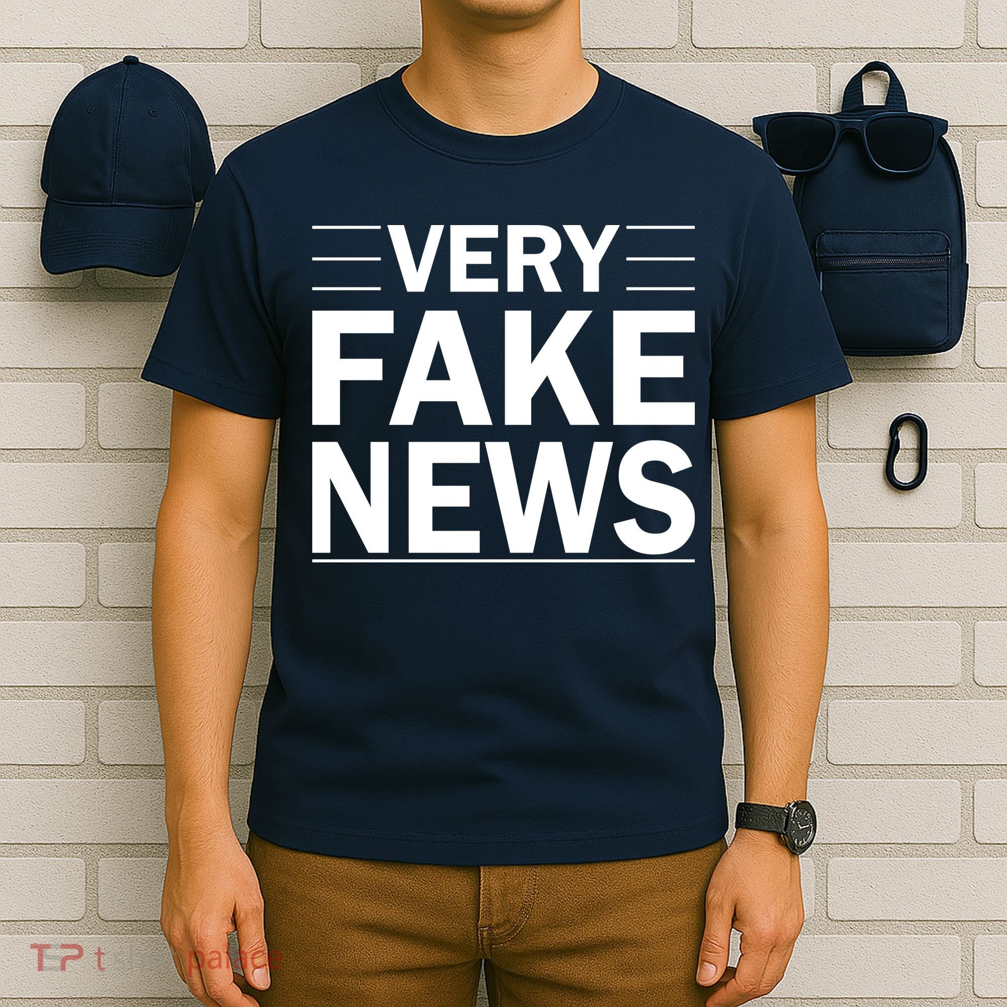 Very Fake News Funny Political T-Shirt