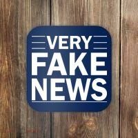 Very Fake News Funny Political Coaster thumb 0