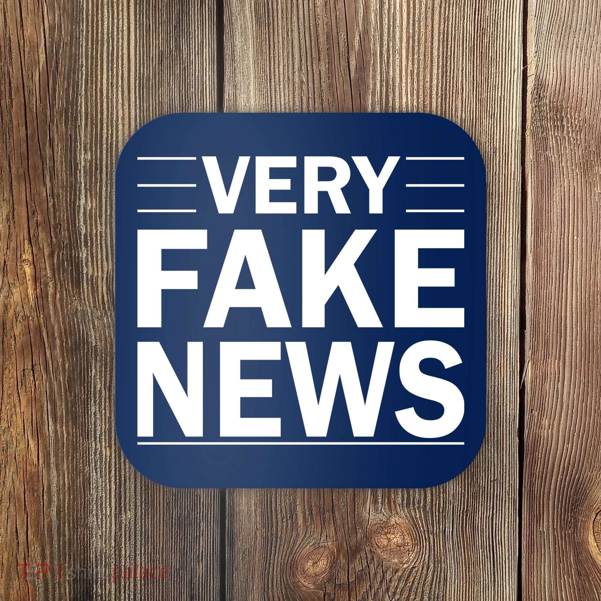 Very Fake News Funny Political Coaster