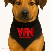 Very Fake News Network USA-Made Doggie Bandana thumb 1