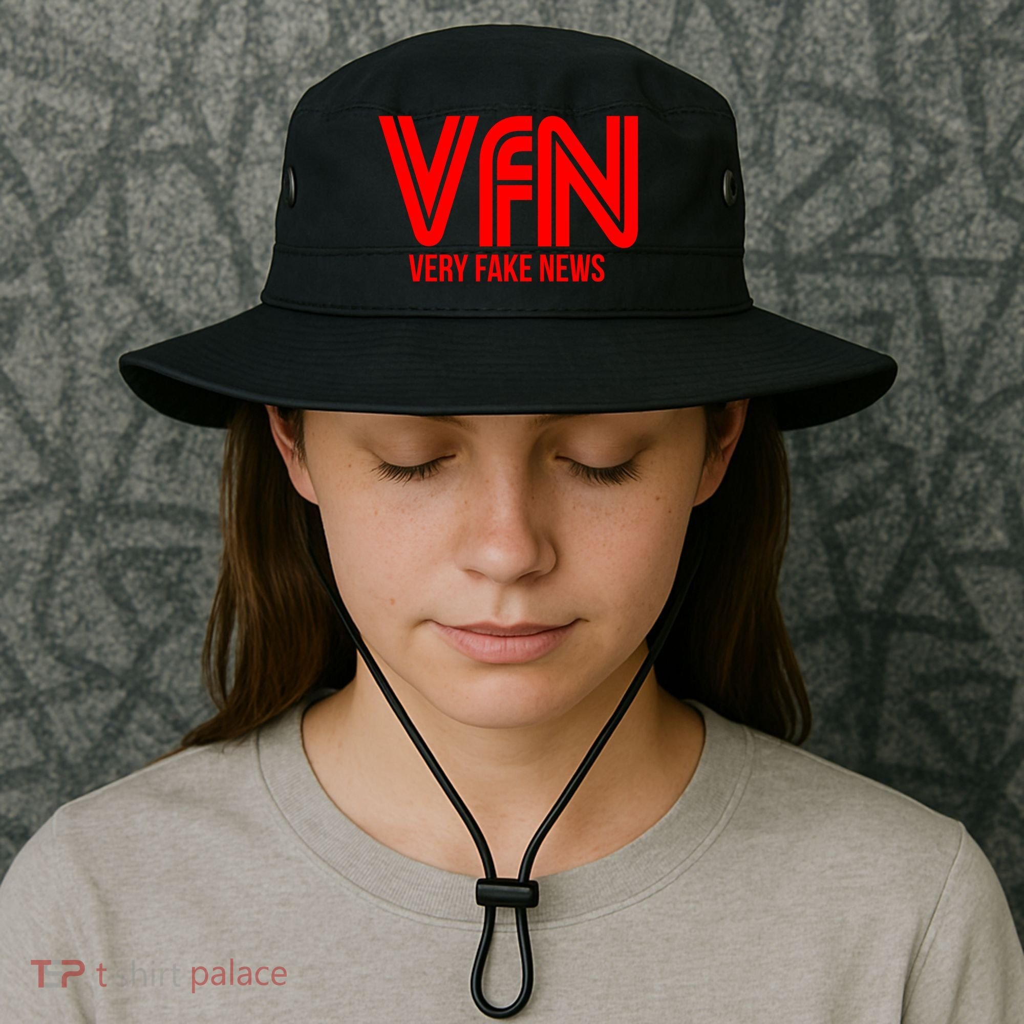 Very Fake News Network Bucket Hat
