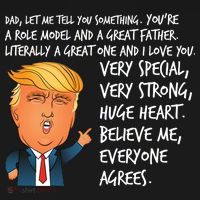 Very Special Dad Donald Trump Fathers Day Ornament thumb 1