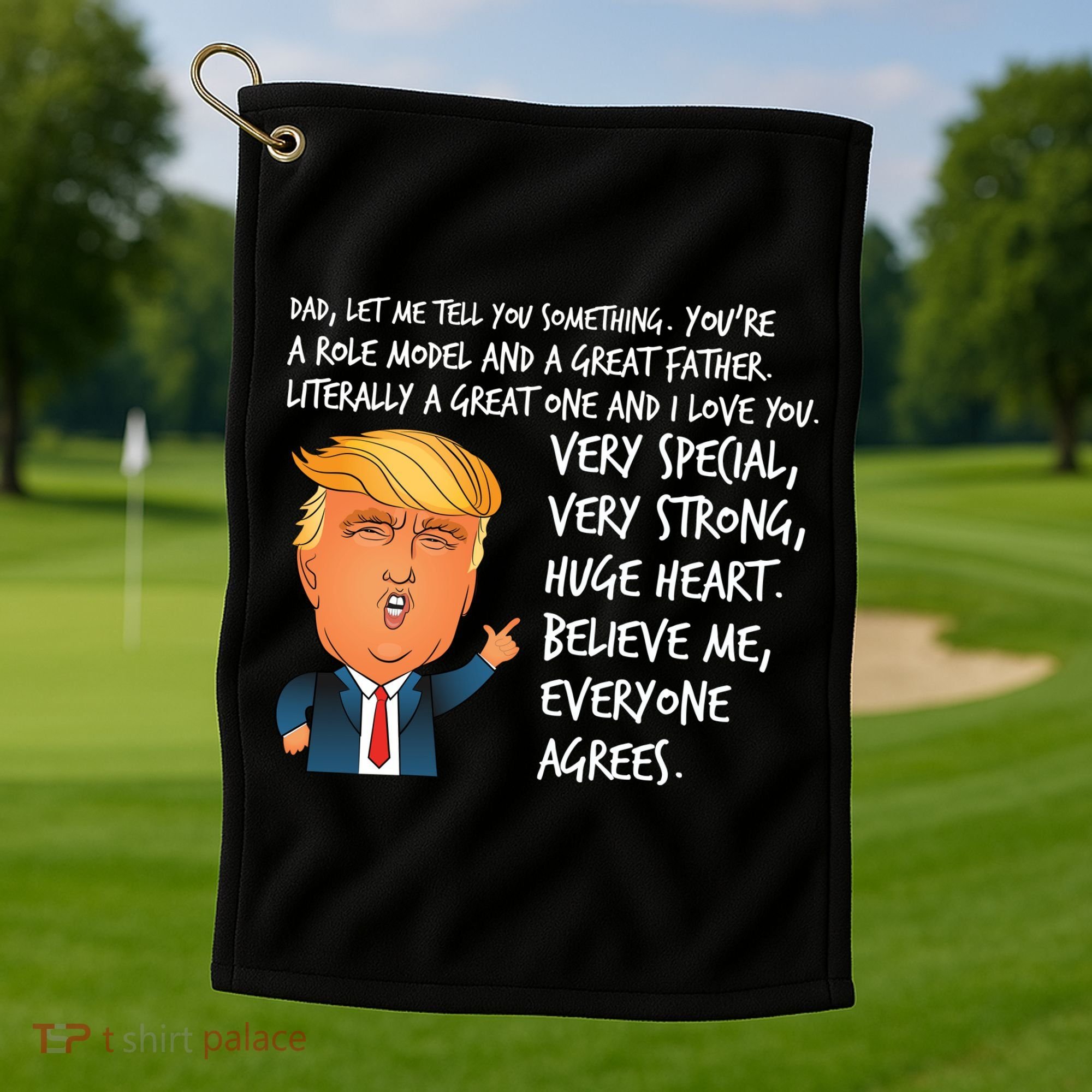 Very Special Dad Donald Trump Fathers Day Golf Towel