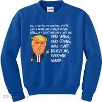 Very Special Dad Donald Trump Fathers Day Kids Sweatshirt thumb 0