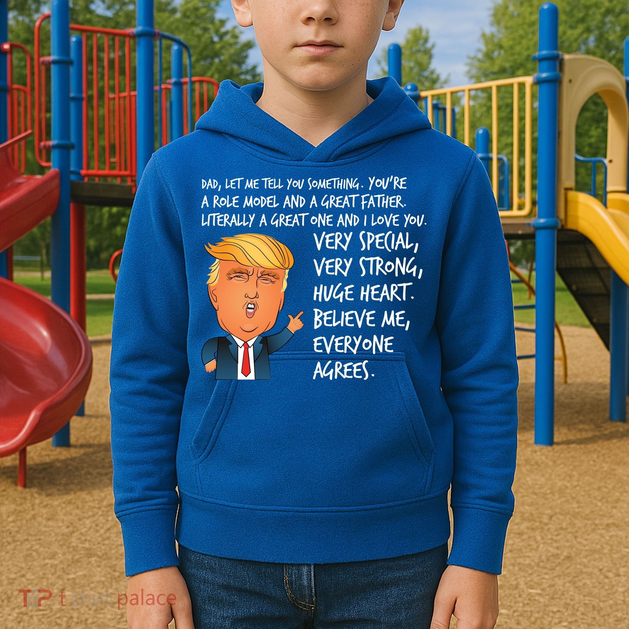 Very Special Dad Donald Trump Fathers Day Kids Hoodie