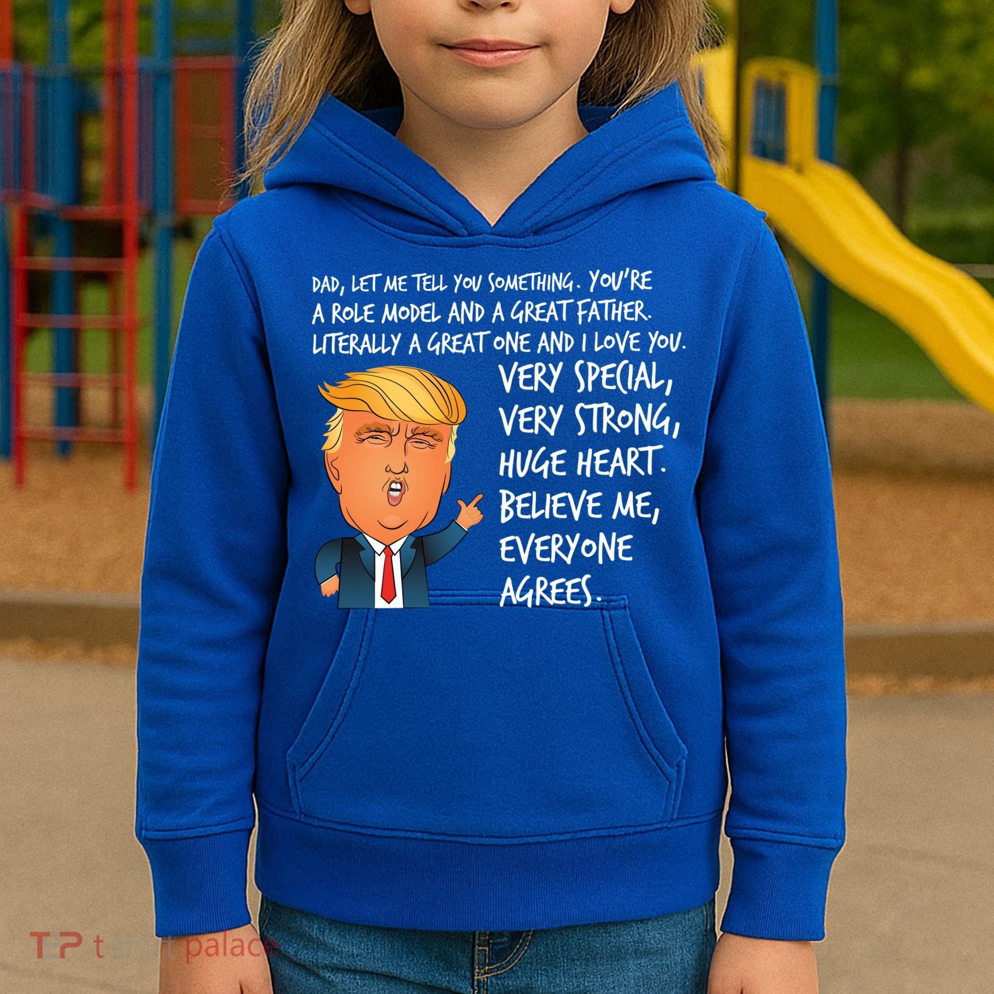 Very Special Dad Donald Trump Fathers Day Kids Hoodie