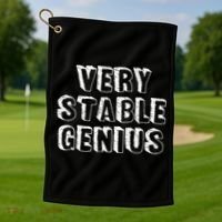 Very Stable Genius Golf Towel thumb 1