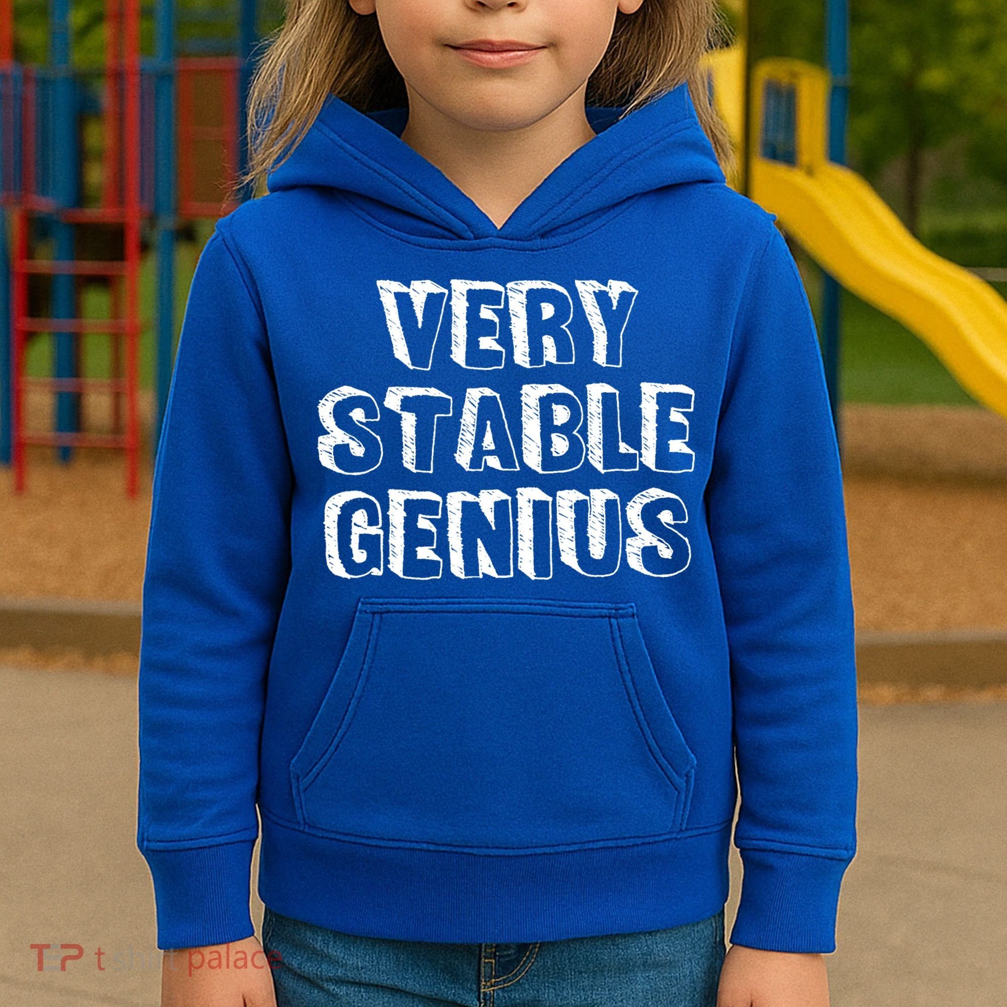 Very Stable Genius Kids Hoodie