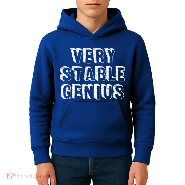 Very Stable Genius Kids Hoodie