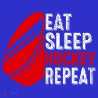 Vintage Eat Sleep Hockey Repeat Retro Hockey Players Gift T-Shirt thumb 7