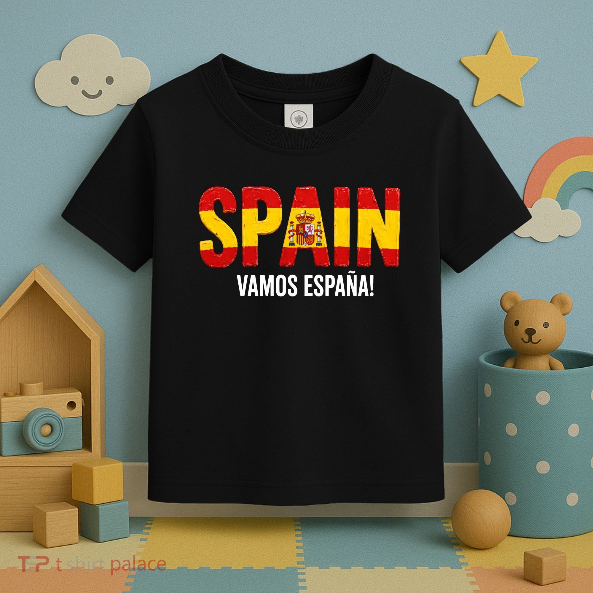 Vamos España! Spain Warm Up Soccer Espana Toddler T-Shirt