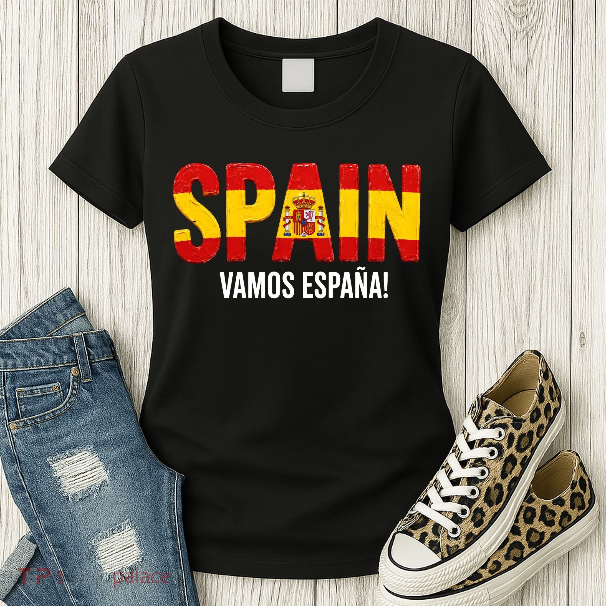 Vamos España! Spain Warm Up Soccer Espana Women's T-Shirt