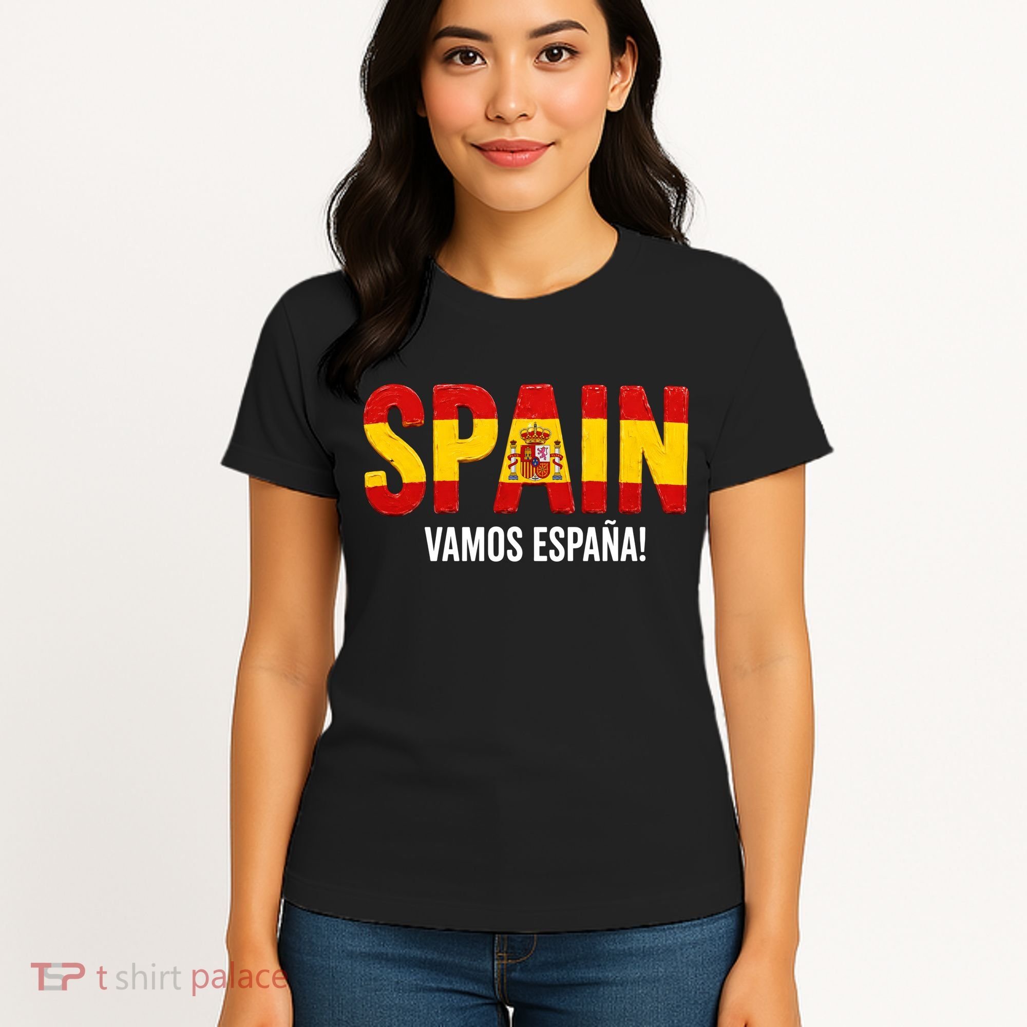Vamos España! Spain Warm Up Soccer Espana Women's T-Shirt