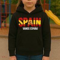 Vamos España! Spain Warm Up Soccer Espana Kids Hoodie thumb 3