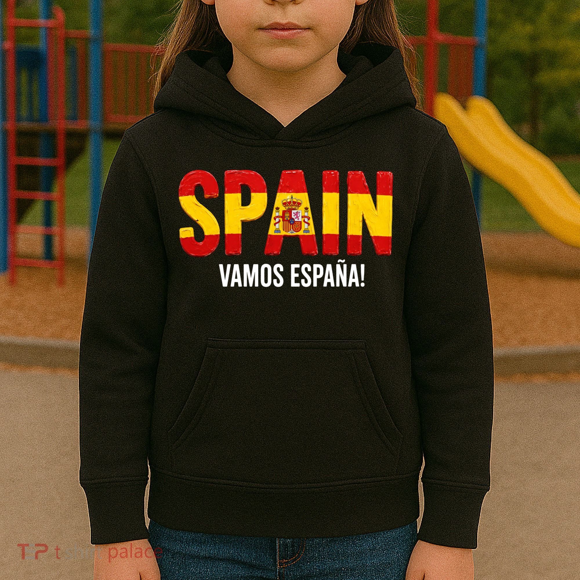 Vamos España! Spain Warm Up Soccer Espana Kids Hoodie