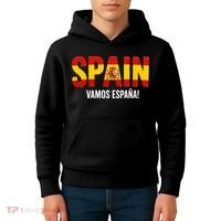 Vamos España! Spain Warm Up Soccer Espana Kids Hoodie thumb 4