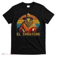 Vintage El Squatcho Bigfoot Retro Saquatch T-Shirt thumb 0