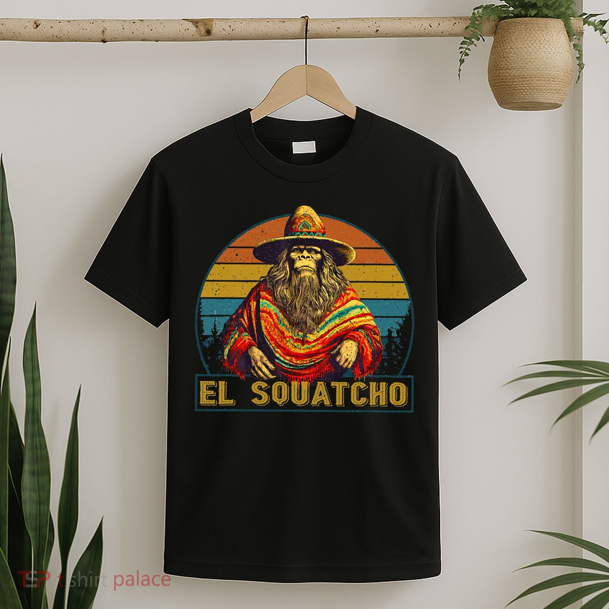 Vintage El Squatcho Bigfoot Retro Saquatch T-Shirt