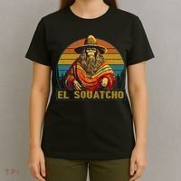 Vintage El Squatcho Bigfoot Retro Saquatch T-Shirt thumb 4