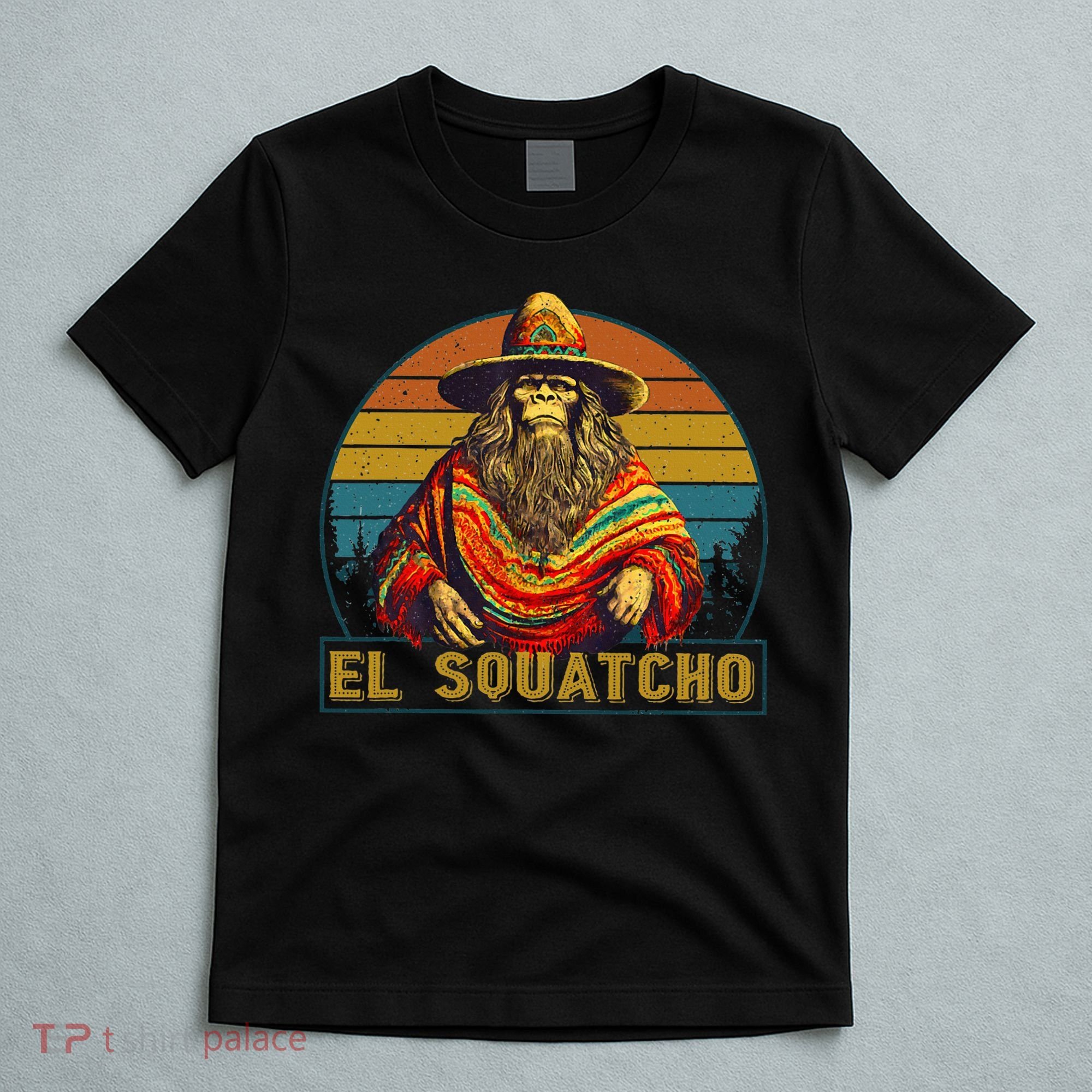 Vintage El Squatcho Bigfoot Retro Saquatch T-Shirt