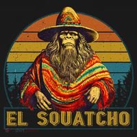 Vintage El Squatcho Bigfoot Retro Saquatch Toddler T-Shirt thumb 4