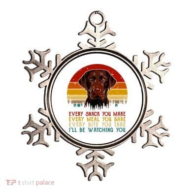 Vintage Every Snack You Make Dog Chocolate Lab Ornament