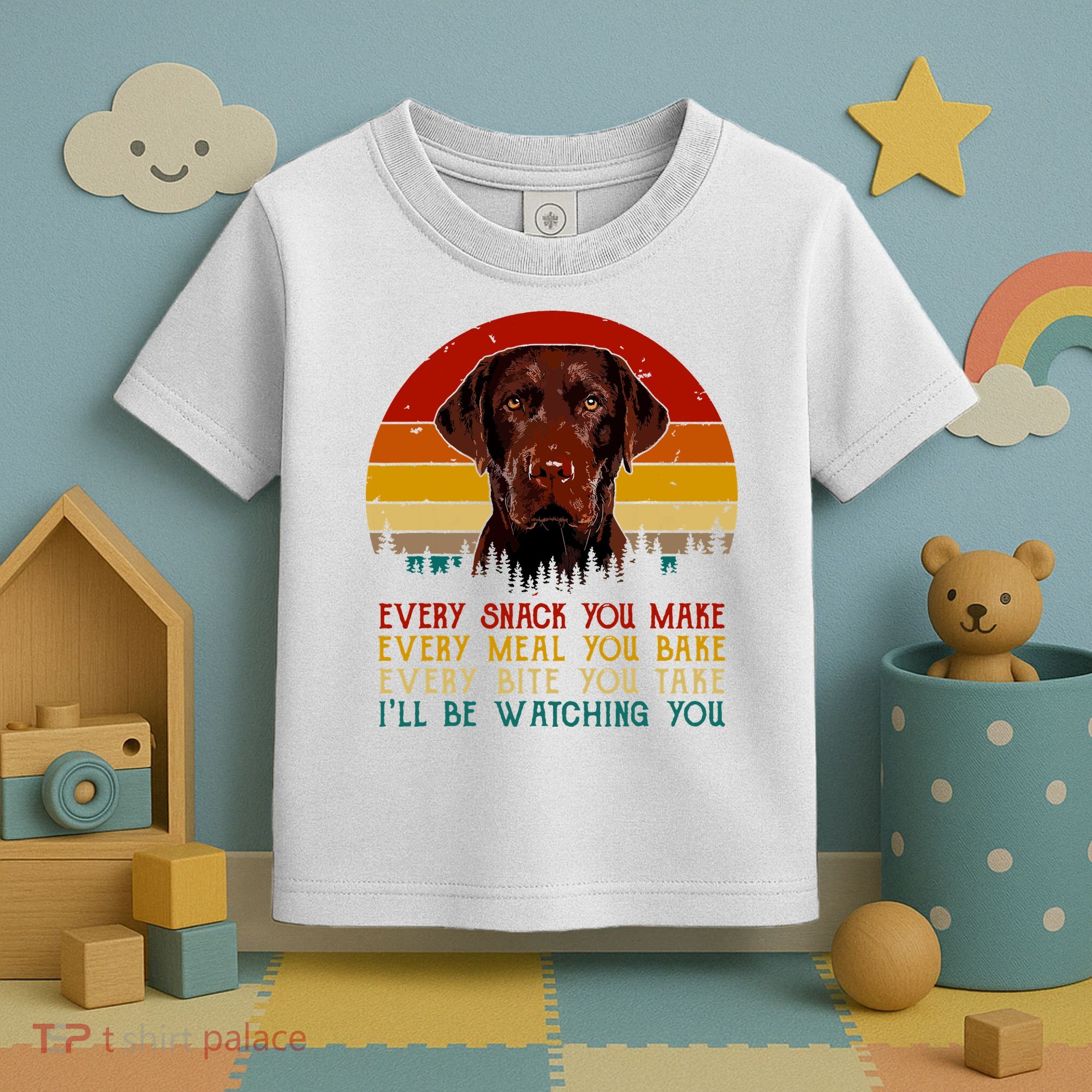 Vintage Every Snack You Make Dog Chocolate Lab Toddler T-Shirt