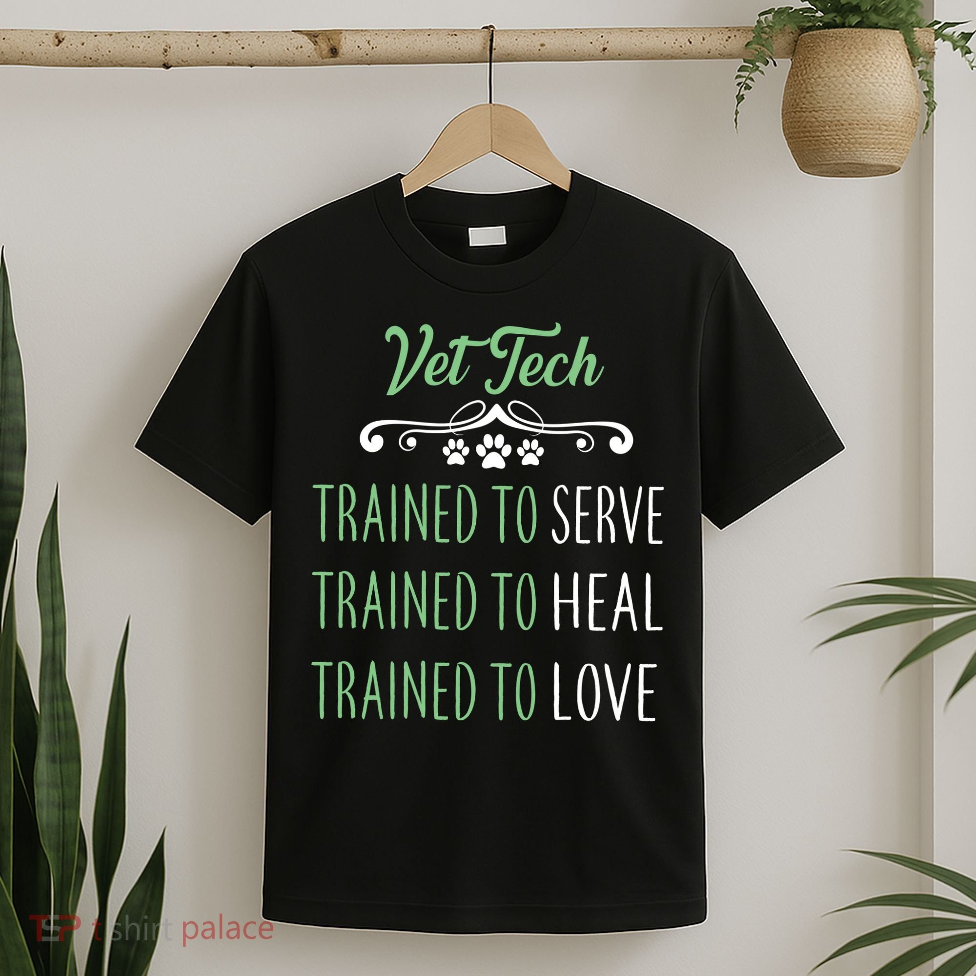 Vet Tech Trained To Serve Heal Love T-Shirt