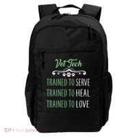 Vet Tech Trained To Serve Heal Love Backpack thumb 0