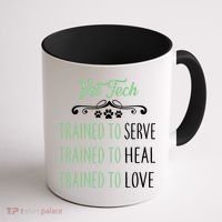 Vet Tech Trained To Serve Heal Love Coffee Mug thumb 1